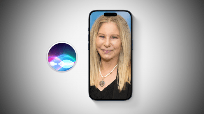 Foto von Barbra Streisand auf einem iPhone