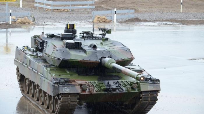 Panzer Leopard 2 bei einer Übung in Deutschland