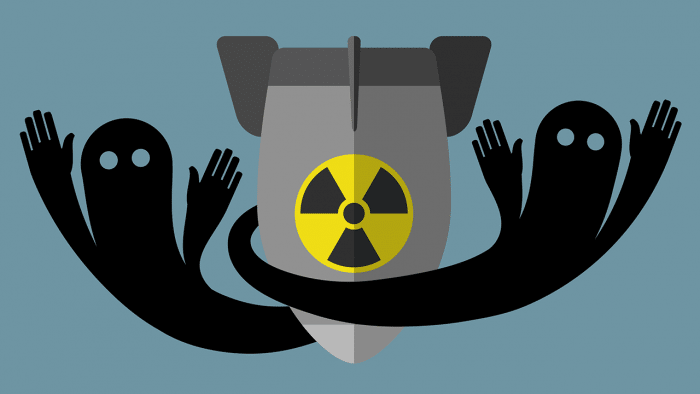 Atombombe mit Gespenstern