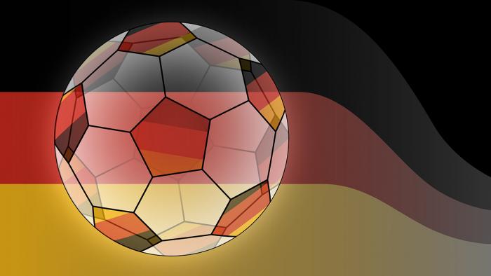 Fußball überstrahlt BRD-Flagge im Abschwung