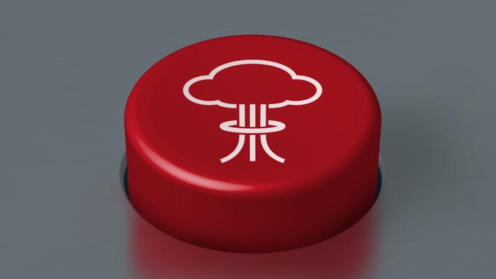 Roter Knopf für A-Waffen