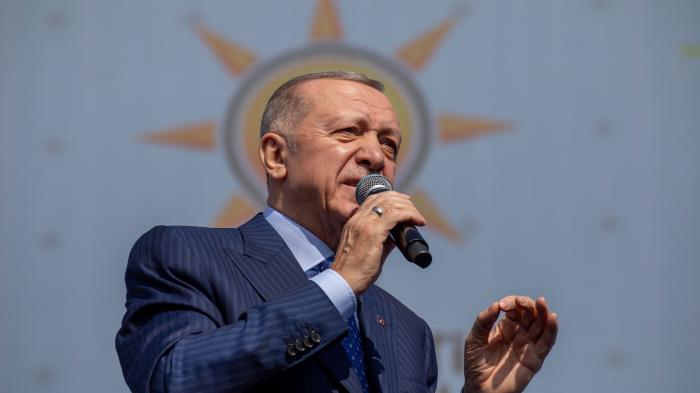 Der türkische Präsident Recip Tayyip Erdogan bei einer Veranstaltung.