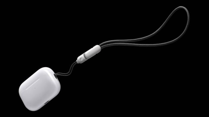 AirPods Pro 2 with lanyard.