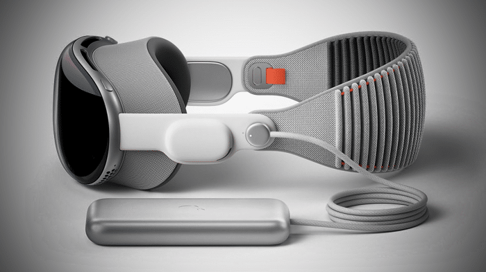 Vision Pro with components