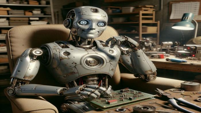 vergesslicher wirkender Roboter