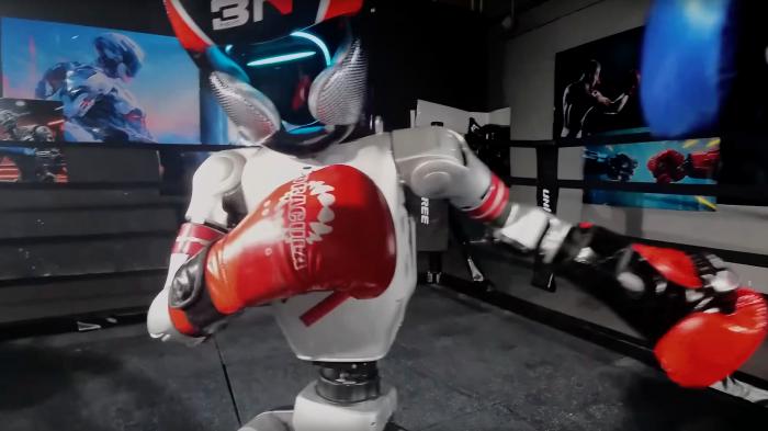 Boxing G1 robot from Unitree.