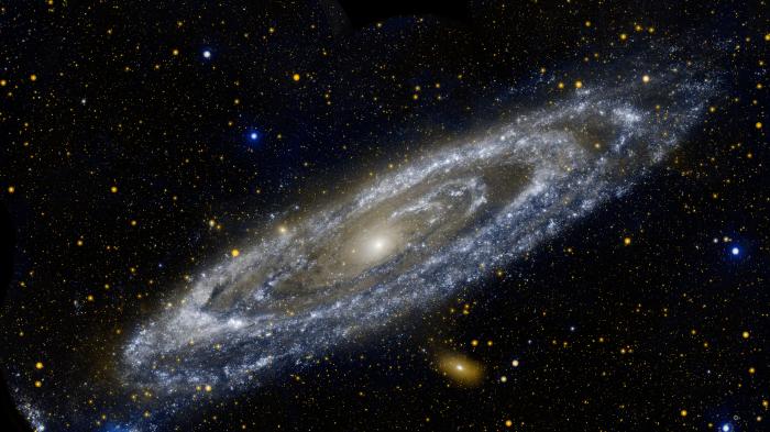 Blue and white galaxy