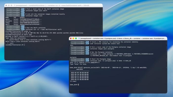Container in macOS 26