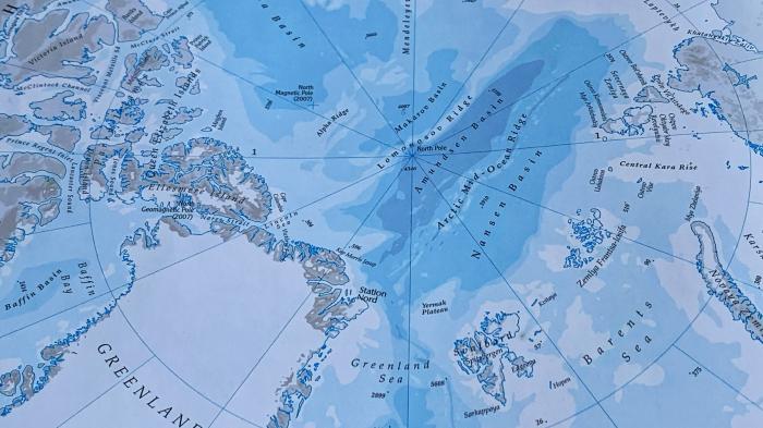 Karte der Arktis
