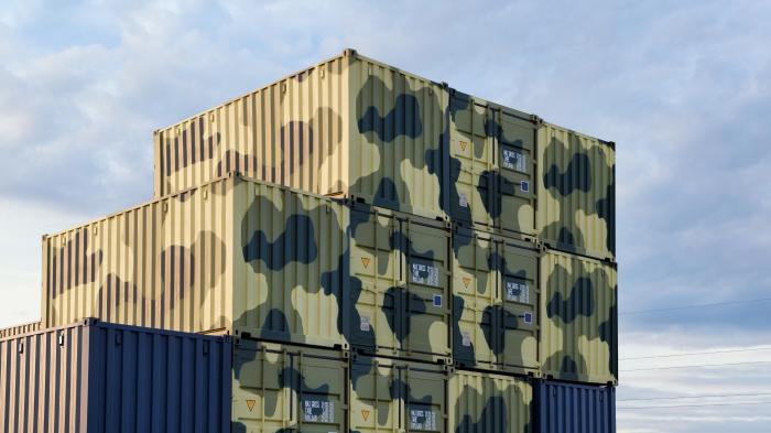 Tarnfarben Container