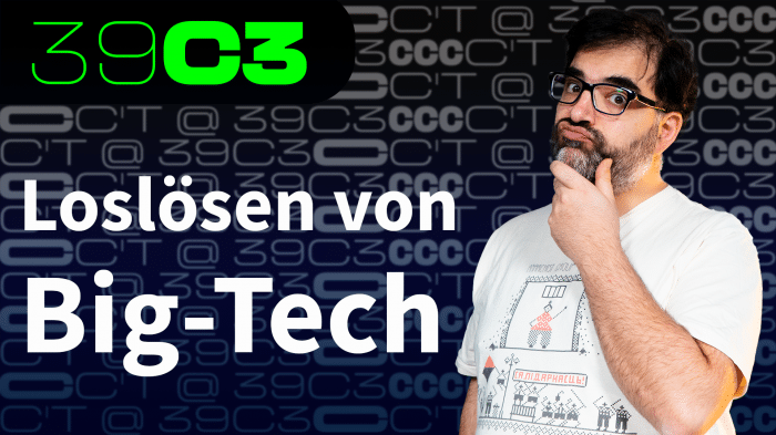 Loslösen von Big Tech