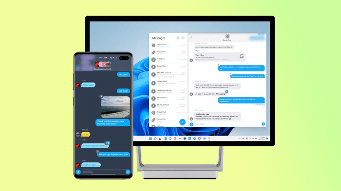 BlueBubbles auf Android und Windows