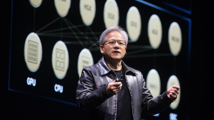 Jen-Hsun Huan NVIDIAs Gründer, Präsident und CEO hielt am 29. Mai 2023 eine Grundsatzrede bei Computex in Taipei, Taiwan