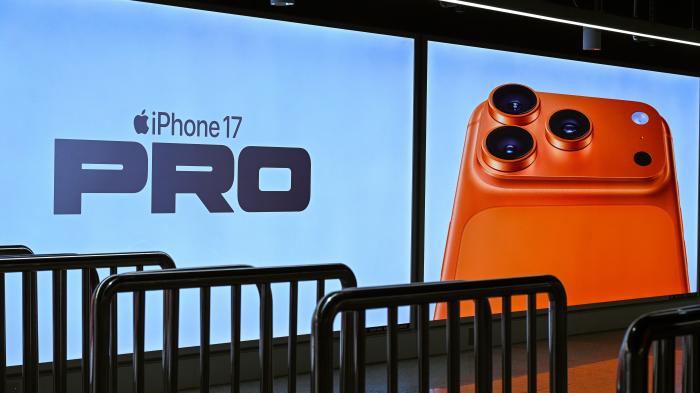 Werbung für das iPhone 17 Pro in Shanghai