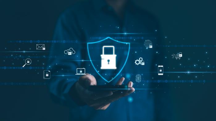 Cybersecurity, abstrakte Darstellung