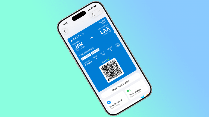 Bordkarte in der Apple Wallet