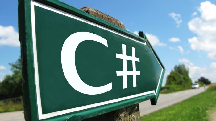 Straßenschild mit C#