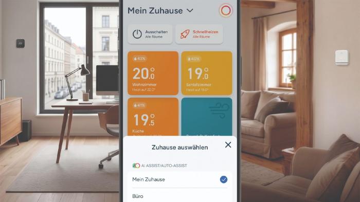 Tado App auf Handy