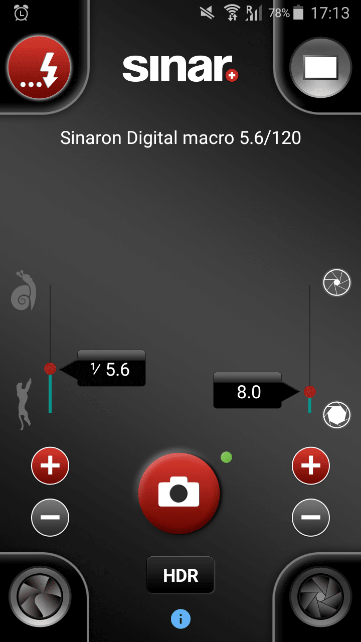 Sinar eShutter Control in Version 2.2