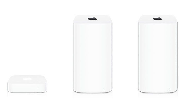 AirPort Express, AirPort Extreme und Time Capsule.