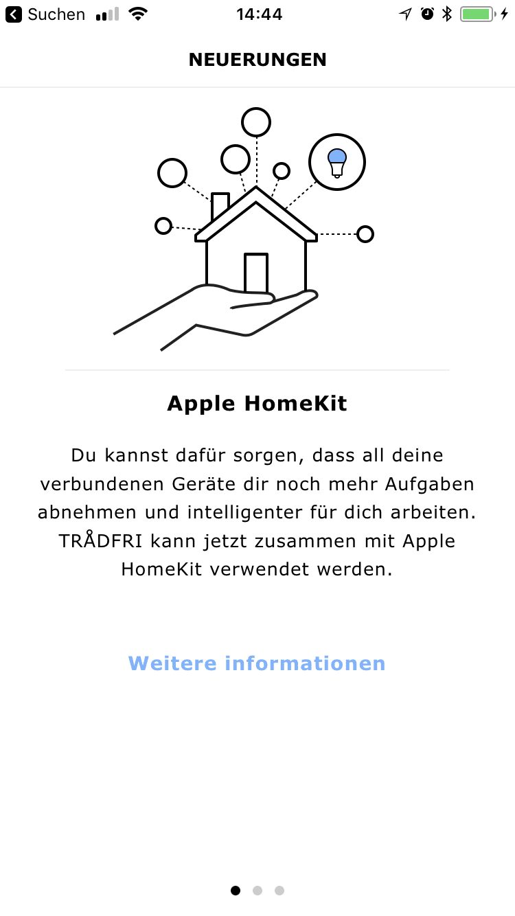 Gateway und Lampen müssen erst für HomeKit konfiguriert werden – dafür hält die App einen Code bereit.