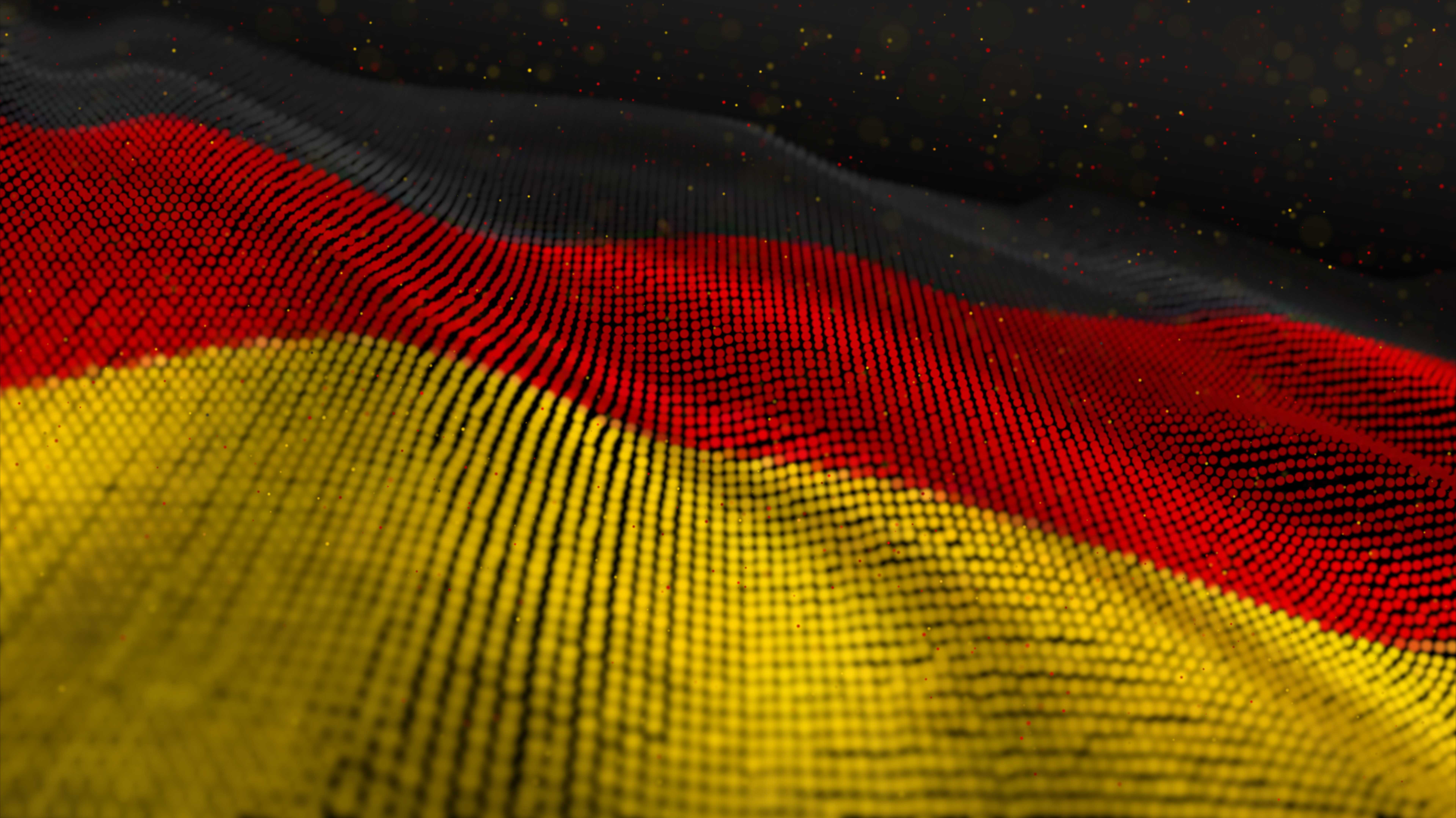 Deutsche Flagge aus Partikeln
