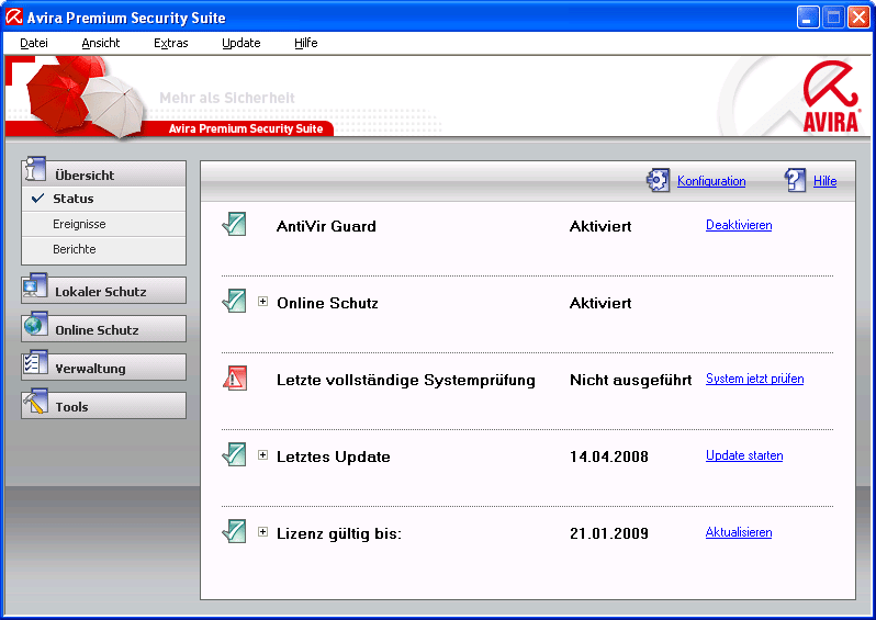 Die neue Oberfläche soll eine einfachere Bedienung ermöglichen. Aber auch unter der Oberfläche hat Avira die Software aufgemotzt.