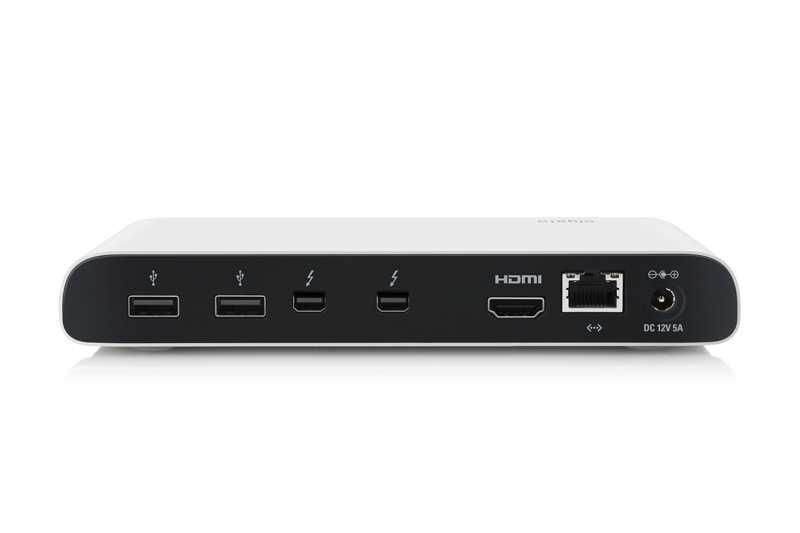 Die Rückseite von Elgatos Thunderbolt-Dock