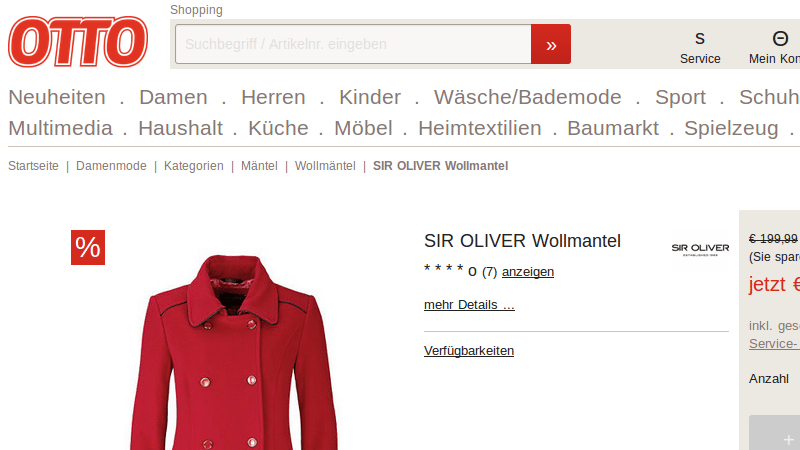 Nicht Volkswagen: Wer Domainnamen nur fast richtig eintippt, kann auf Shopping-Seiten wie diese umgeleitet werden oder sich sogar Schadsoftware einfangen.