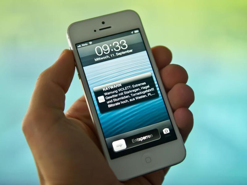 Katastrophenschutz via Handy