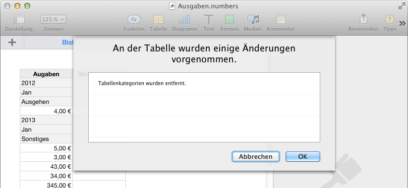 Numbers 3 Kategorien