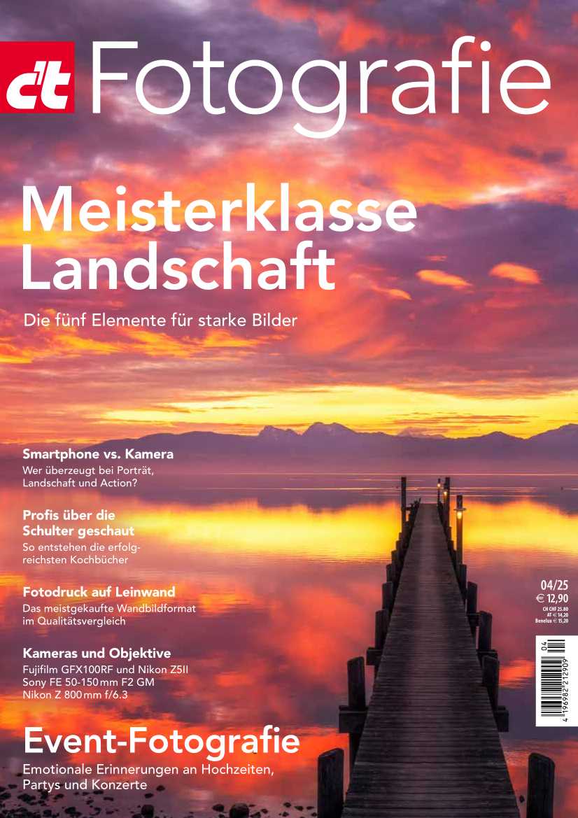 Das Titelbild der Ausgabe 04 2025 des Foto-Magazins c't Fotografie