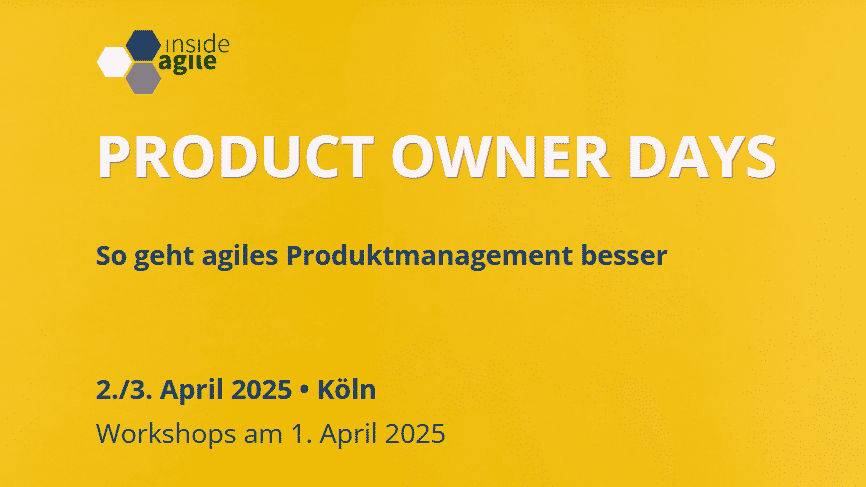 Product Owner Days, Konferenz in Köln, 2. und 3. April 2025