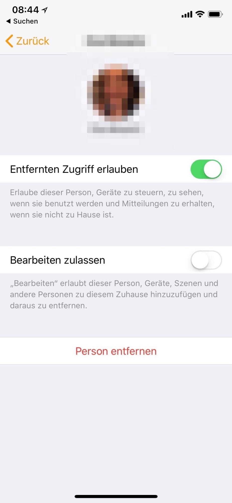 HomeKit-Freigabe