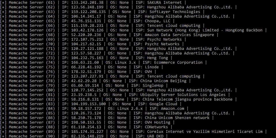 Eins der Angriffs-Tools zieht sich verwundbare Memcached-Server direkt über die API der Suchmaschine Shodan.