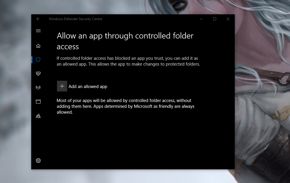 Werksseitig dürfen die Office-Apps von Microsoft auf die geschützten Ordner zugreifen. Das steht aber leider nirgendwo. Sie tauchen in der Liste der erlaubten Programme nicht auf.