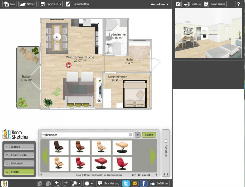 Raumplaner Roomsketcher Download Bei Heise